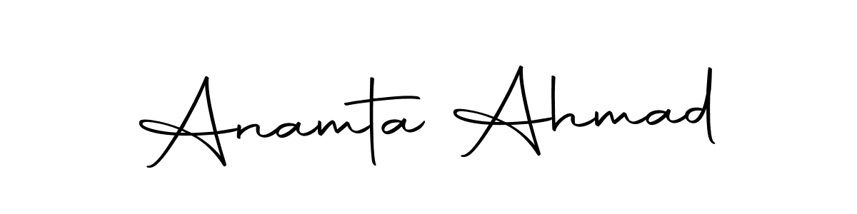 How to make Anamta Ahmad signature? Autography-DOLnW is a professional autograph style. Create handwritten signature for Anamta Ahmad name. Anamta Ahmad signature style 10 images and pictures png