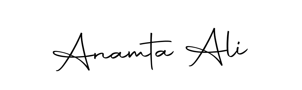Make a short Anamta Ali signature style. Manage your documents anywhere anytime using Autography-DOLnW. Create and add eSignatures, submit forms, share and send files easily. Anamta Ali signature style 10 images and pictures png