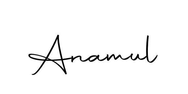 Design your own signature with our free online signature maker. With this signature software, you can create a handwritten (Autography-DOLnW) signature for name Anamul. Anamul signature style 10 images and pictures png