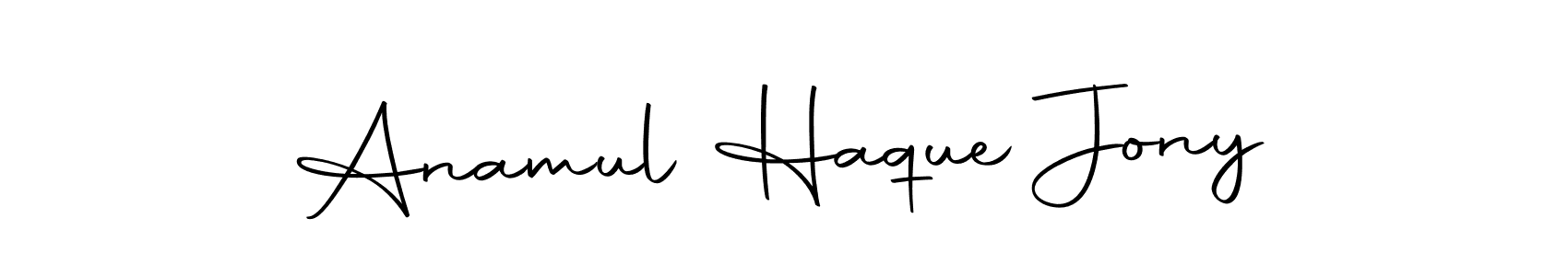 Make a beautiful signature design for name Anamul Haque Jony. Use this online signature maker to create a handwritten signature for free. Anamul Haque Jony signature style 10 images and pictures png