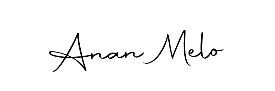 How to make Anan Melo name signature. Use Autography-DOLnW style for creating short signs online. This is the latest handwritten sign. Anan Melo signature style 10 images and pictures png