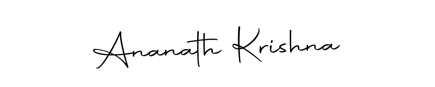 How to make Ananath Krishna signature? Autography-DOLnW is a professional autograph style. Create handwritten signature for Ananath Krishna name. Ananath Krishna signature style 10 images and pictures png