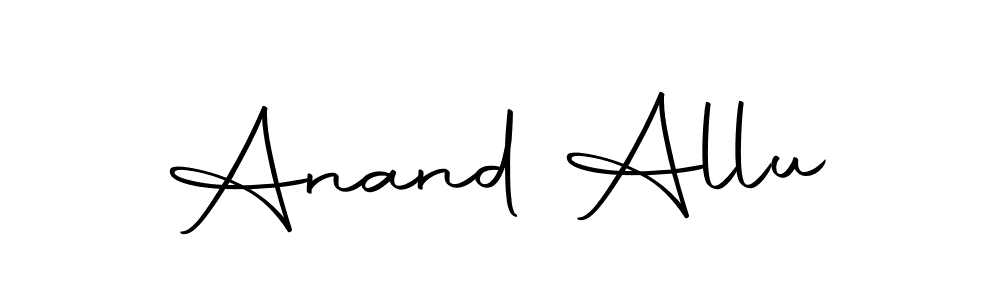 Use a signature maker to create a handwritten signature online. With this signature software, you can design (Autography-DOLnW) your own signature for name Anand Allu. Anand Allu signature style 10 images and pictures png
