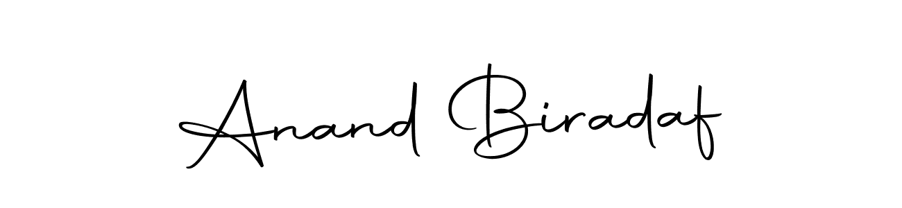 Design your own signature with our free online signature maker. With this signature software, you can create a handwritten (Autography-DOLnW) signature for name Anand Biradaf. Anand Biradaf signature style 10 images and pictures png