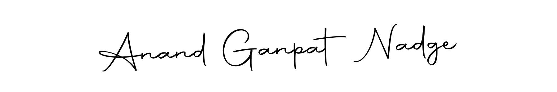 Create a beautiful signature design for name Anand Ganpat Nadge. With this signature (Autography-DOLnW) fonts, you can make a handwritten signature for free. Anand Ganpat Nadge signature style 10 images and pictures png