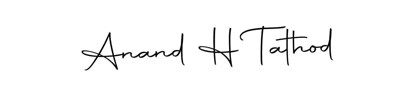 Use a signature maker to create a handwritten signature online. With this signature software, you can design (Autography-DOLnW) your own signature for name Anand H Tathod. Anand H Tathod signature style 10 images and pictures png