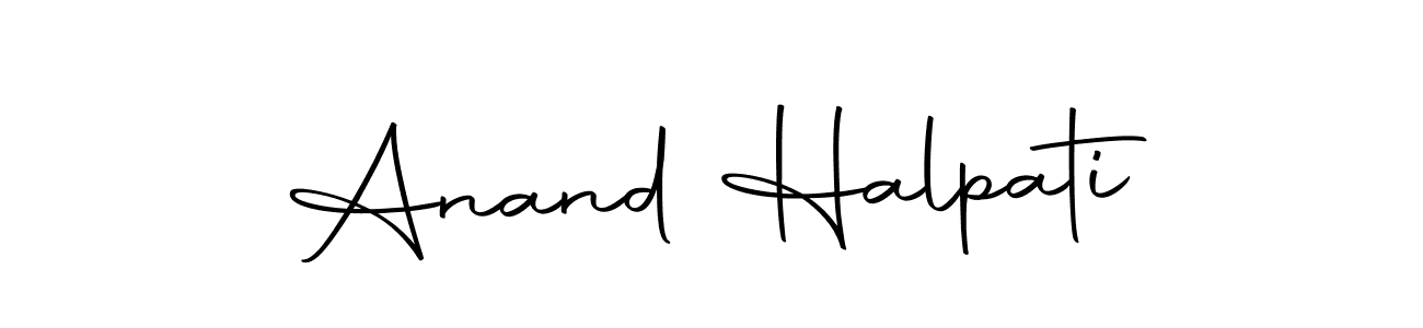 You should practise on your own different ways (Autography-DOLnW) to write your name (Anand Halpati) in signature. don't let someone else do it for you. Anand Halpati signature style 10 images and pictures png