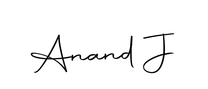 How to make Anand J name signature. Use Autography-DOLnW style for creating short signs online. This is the latest handwritten sign. Anand J signature style 10 images and pictures png