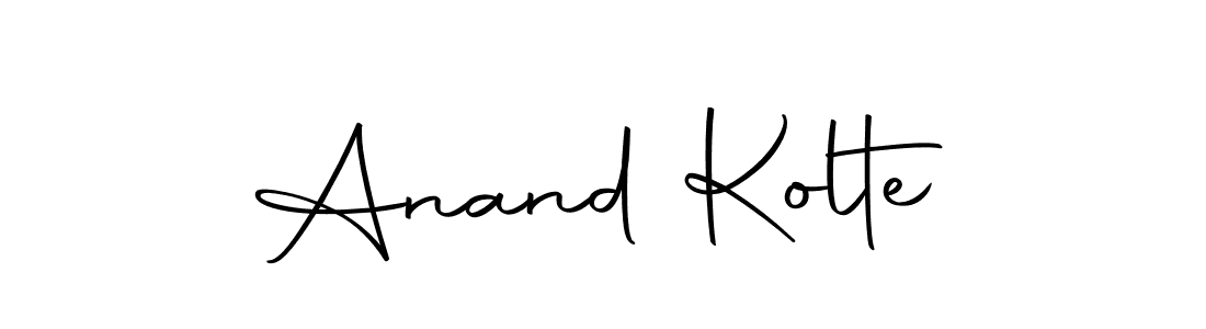 Create a beautiful signature design for name Anand Kolte. With this signature (Autography-DOLnW) fonts, you can make a handwritten signature for free. Anand Kolte signature style 10 images and pictures png