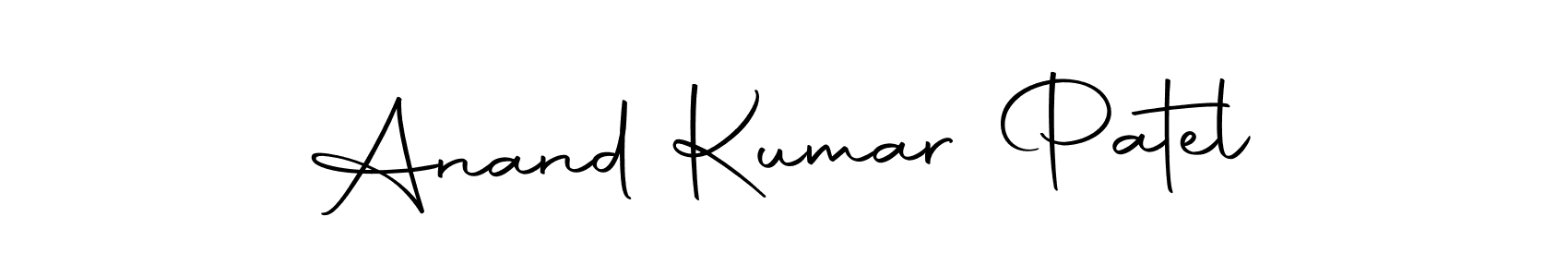 Create a beautiful signature design for name Anand Kumar Patel. With this signature (Autography-DOLnW) fonts, you can make a handwritten signature for free. Anand Kumar Patel signature style 10 images and pictures png