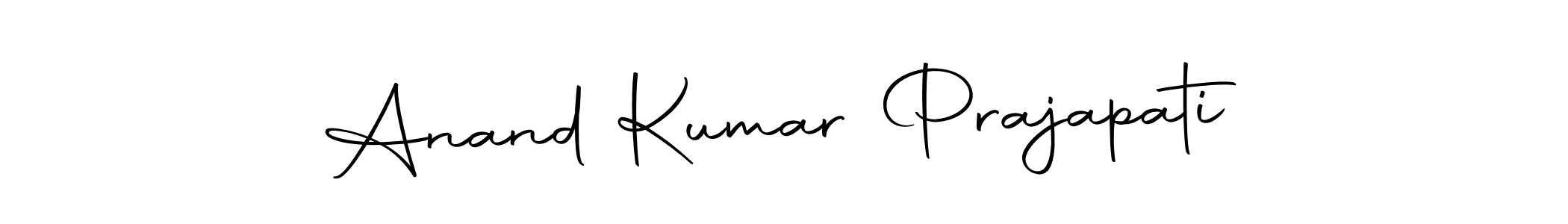 How to make Anand Kumar Prajapati name signature. Use Autography-DOLnW style for creating short signs online. This is the latest handwritten sign. Anand Kumar Prajapati signature style 10 images and pictures png