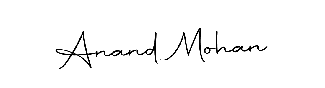 How to make Anand Mohan name signature. Use Autography-DOLnW style for creating short signs online. This is the latest handwritten sign. Anand Mohan signature style 10 images and pictures png