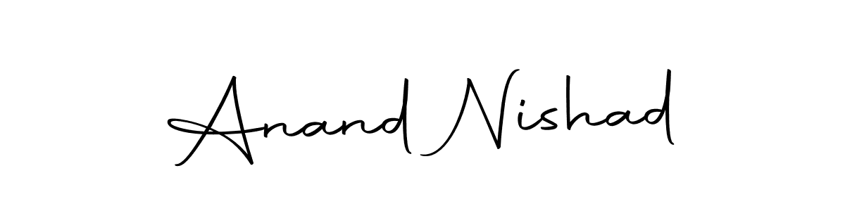 Anand Nishad stylish signature style. Best Handwritten Sign (Autography-DOLnW) for my name. Handwritten Signature Collection Ideas for my name Anand Nishad. Anand Nishad signature style 10 images and pictures png