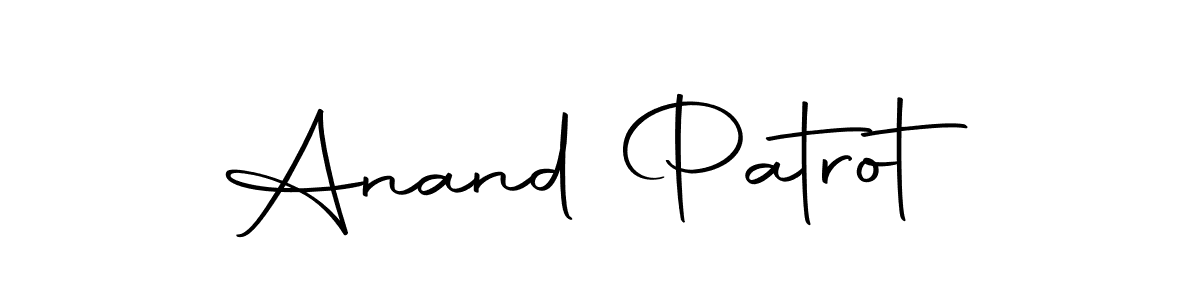 The best way (Autography-DOLnW) to make a short signature is to pick only two or three words in your name. The name Anand Patrot include a total of six letters. For converting this name. Anand Patrot signature style 10 images and pictures png