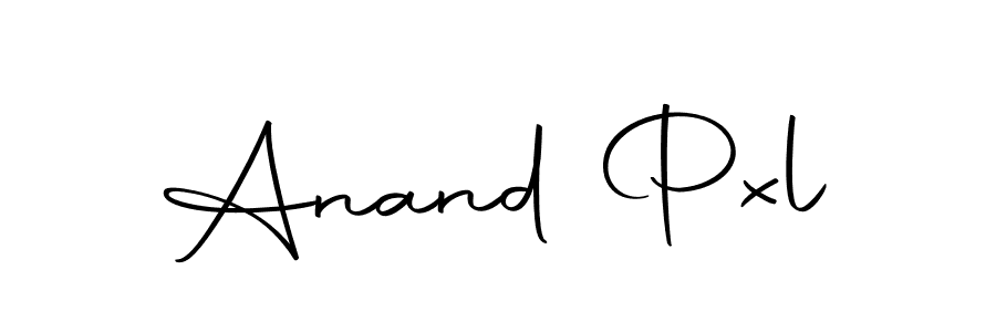 How to make Anand Pxl name signature. Use Autography-DOLnW style for creating short signs online. This is the latest handwritten sign. Anand Pxl signature style 10 images and pictures png