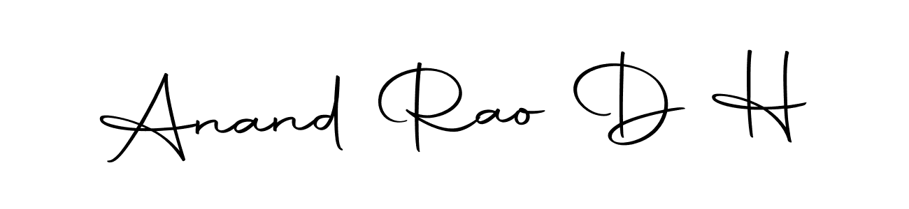 Design your own signature with our free online signature maker. With this signature software, you can create a handwritten (Autography-DOLnW) signature for name Anand Rao D H. Anand Rao D H signature style 10 images and pictures png