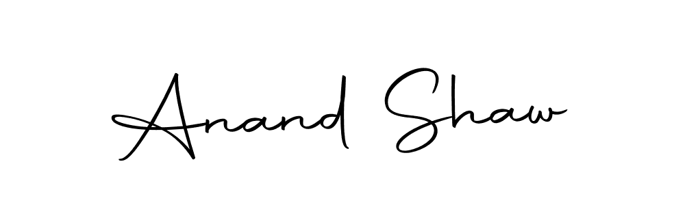 Create a beautiful signature design for name Anand Shaw. With this signature (Autography-DOLnW) fonts, you can make a handwritten signature for free. Anand Shaw signature style 10 images and pictures png