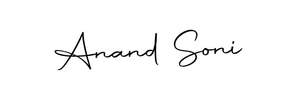 How to make Anand Soni name signature. Use Autography-DOLnW style for creating short signs online. This is the latest handwritten sign. Anand Soni signature style 10 images and pictures png