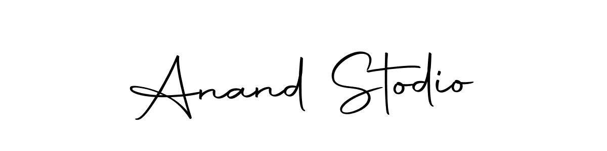 How to make Anand Stodio name signature. Use Autography-DOLnW style for creating short signs online. This is the latest handwritten sign. Anand Stodio signature style 10 images and pictures png