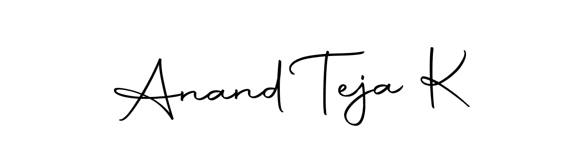 You should practise on your own different ways (Autography-DOLnW) to write your name (Anand Teja K) in signature. don't let someone else do it for you. Anand Teja K signature style 10 images and pictures png