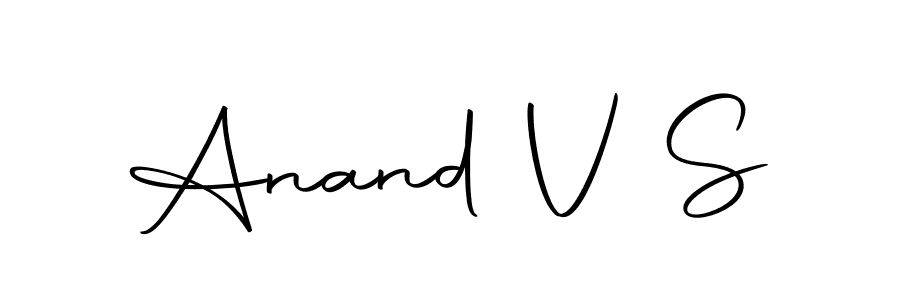 Make a beautiful signature design for name Anand V S. Use this online signature maker to create a handwritten signature for free. Anand V S signature style 10 images and pictures png