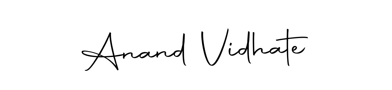 Anand Vidhate stylish signature style. Best Handwritten Sign (Autography-DOLnW) for my name. Handwritten Signature Collection Ideas for my name Anand Vidhate. Anand Vidhate signature style 10 images and pictures png