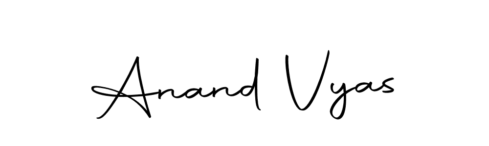 Create a beautiful signature design for name Anand Vyas. With this signature (Autography-DOLnW) fonts, you can make a handwritten signature for free. Anand Vyas signature style 10 images and pictures png