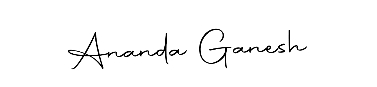 Make a beautiful signature design for name Ananda Ganesh. With this signature (Autography-DOLnW) style, you can create a handwritten signature for free. Ananda Ganesh signature style 10 images and pictures png