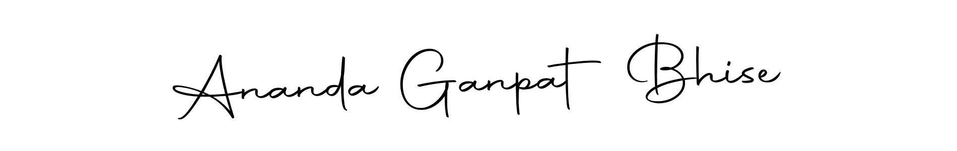 You should practise on your own different ways (Autography-DOLnW) to write your name (Ananda Ganpat Bhise) in signature. don't let someone else do it for you. Ananda Ganpat Bhise signature style 10 images and pictures png