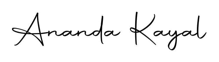 A classic penmanship look for Ananda Kayal. The Autography-DOLnW font brings timeless elegance and confidence to every signed document. Ananda Kayal signature style 10 images and pictures png