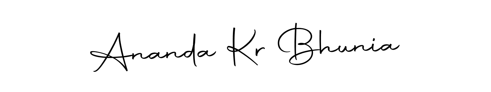 How to make Ananda Kr Bhunia name signature. Use Autography-DOLnW style for creating short signs online. This is the latest handwritten sign. Ananda Kr Bhunia signature style 10 images and pictures png