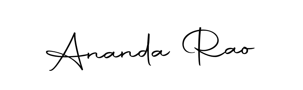 Make a beautiful signature design for name Ananda Rao. With this signature (Autography-DOLnW) style, you can create a handwritten signature for free. Ananda Rao signature style 10 images and pictures png