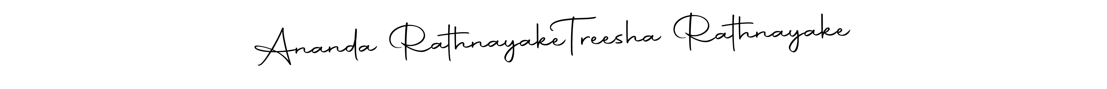 Design your own signature with our free online signature maker. With this signature software, you can create a handwritten (Autography-DOLnW) signature for name Ananda Rathnayake  Treesha Rathnayake. Ananda Rathnayake  Treesha Rathnayake signature style 10 images and pictures png