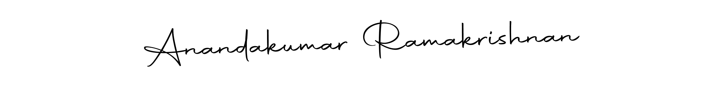 How to make Anandakumar Ramakrishnan name signature. Use Autography-DOLnW style for creating short signs online. This is the latest handwritten sign. Anandakumar Ramakrishnan signature style 10 images and pictures png