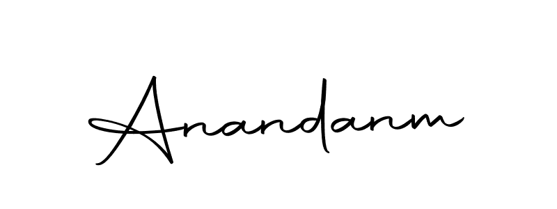 The best way (Autography-DOLnW) to make a short signature is to pick only two or three words in your name. The name Anandanm include a total of six letters. For converting this name. Anandanm signature style 10 images and pictures png