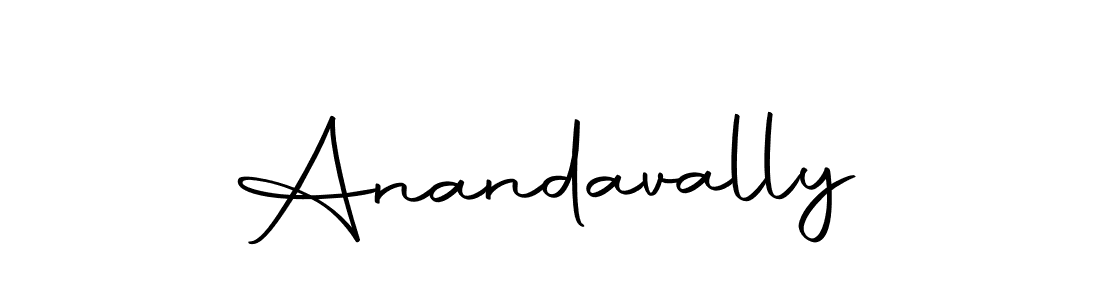 How to make Anandavally signature? Autography-DOLnW is a professional autograph style. Create handwritten signature for Anandavally name. Anandavally signature style 10 images and pictures png