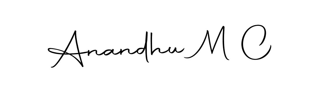 It looks lik you need a new signature style for name Anandhu M C. Design unique handwritten (Autography-DOLnW) signature with our free signature maker in just a few clicks. Anandhu M C signature style 10 images and pictures png