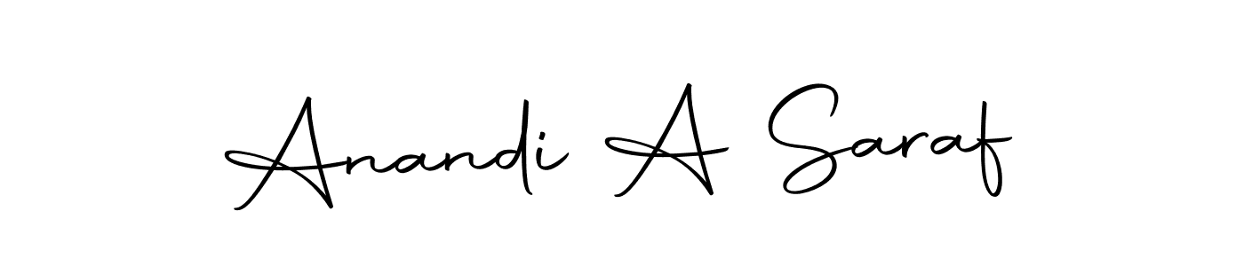 Use a signature maker to create a handwritten signature online. With this signature software, you can design (Autography-DOLnW) your own signature for name Anandi A Saraf. Anandi A Saraf signature style 10 images and pictures png