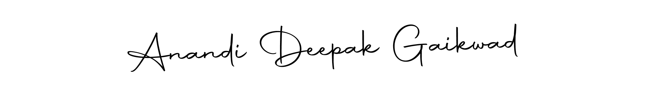 The best way (Autography-DOLnW) to make a short signature is to pick only two or three words in your name. The name Anandi Deepak Gaikwad include a total of six letters. For converting this name. Anandi Deepak Gaikwad signature style 10 images and pictures png