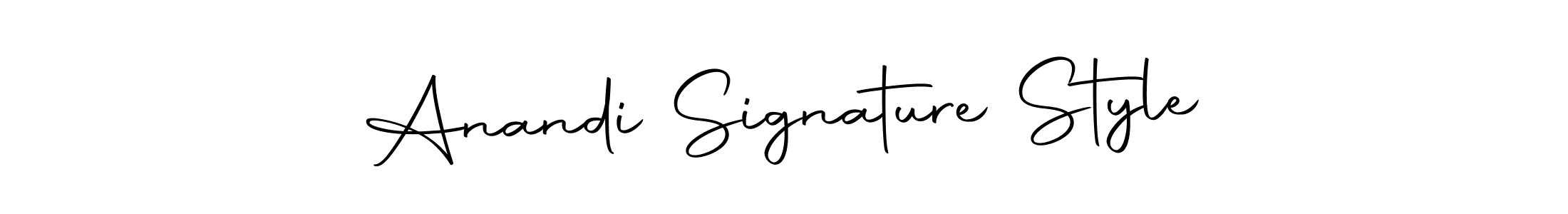 Design your own signature with our free online signature maker. With this signature software, you can create a handwritten (Autography-DOLnW) signature for name Anandi Signature Style. Anandi Signature Style signature style 10 images and pictures png
