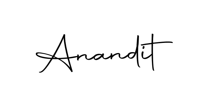 Make a beautiful signature design for name Anandit. With this signature (Autography-DOLnW) style, you can create a handwritten signature for free. Anandit signature style 10 images and pictures png