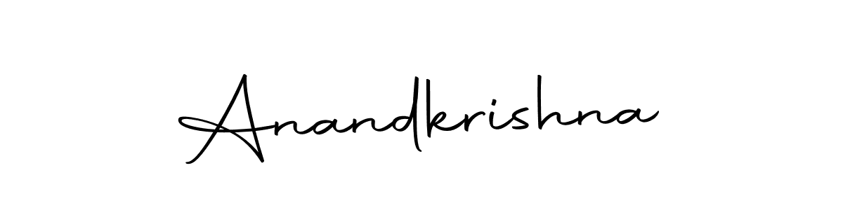 You can use this online signature creator to create a handwritten signature for the name Anandkrishna. This is the best online autograph maker. Anandkrishna signature style 10 images and pictures png
