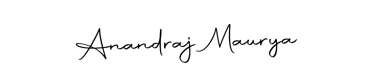 Make a beautiful signature design for name Anandraj Maurya. Use this online signature maker to create a handwritten signature for free. Anandraj Maurya signature style 10 images and pictures png