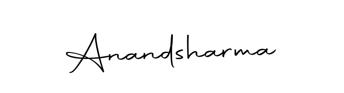 Create a beautiful signature design for name Anandsharma. With this signature (Autography-DOLnW) fonts, you can make a handwritten signature for free. Anandsharma signature style 10 images and pictures png
