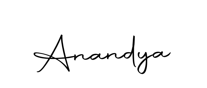 Use a signature maker to create a handwritten signature online. With this signature software, you can design (Autography-DOLnW) your own signature for name Anandya. Anandya signature style 10 images and pictures png