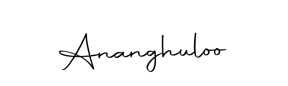 How to make Ananghuloo signature? Autography-DOLnW is a professional autograph style. Create handwritten signature for Ananghuloo name. Ananghuloo signature style 10 images and pictures png