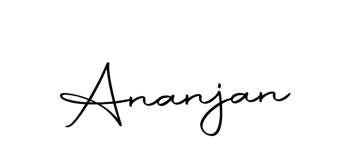 Make a beautiful signature design for name Ananjan. Use this online signature maker to create a handwritten signature for free. Ananjan signature style 10 images and pictures png