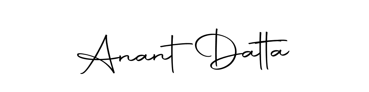 Use a signature maker to create a handwritten signature online. With this signature software, you can design (Autography-DOLnW) your own signature for name Anant  Datta. Anant  Datta signature style 10 images and pictures png