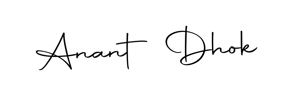 You should practise on your own different ways (Autography-DOLnW) to write your name (Anant Dhok) in signature. don't let someone else do it for you. Anant Dhok signature style 10 images and pictures png