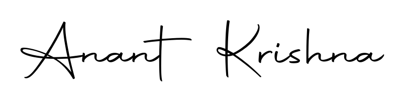 Transform the name Anant Krishna into a signature masterpiece using Autography-DOLnW font. Ideal for photographers, artists, and creators looking for watermarks. Anant Krishna signature style 10 images and pictures png